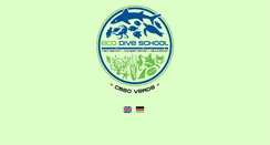 Desktop Screenshot of ecodiveschool.com